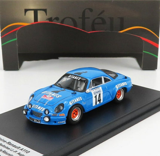 RENAULT ALPINE A110 14 ツアー・オート・デ・ラ・レユニオン 1975 J.P.ベルトワーズ ブルー 150台限定/ Trofeu 1/43 ミニカー