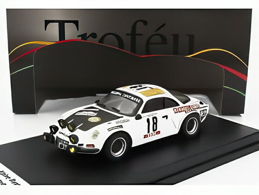 RENAULT アルピーヌ A110 ナイトバージョン N 18 アンジュ マリー ヴァンチュリーニ ドミニク シモニーニ ラリー ツール ド コルス 1978 ホワイト ブラック/ Trofeu 1/43 150台限定ミニカー