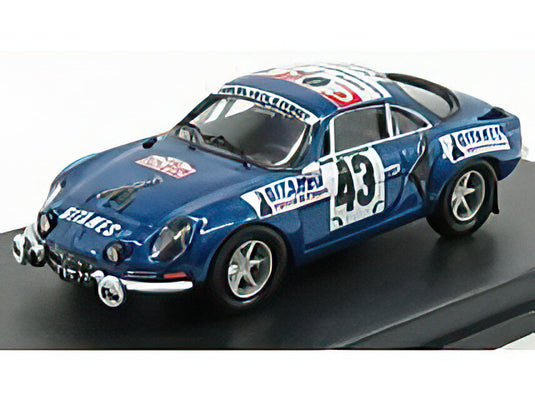 RENAULT  ALPINE A110 N 43 RALLY BANDAMA 1974 S.MEHTA  M.DOUGHTY  BLUE MET/Trofeu 1/43ミニカー