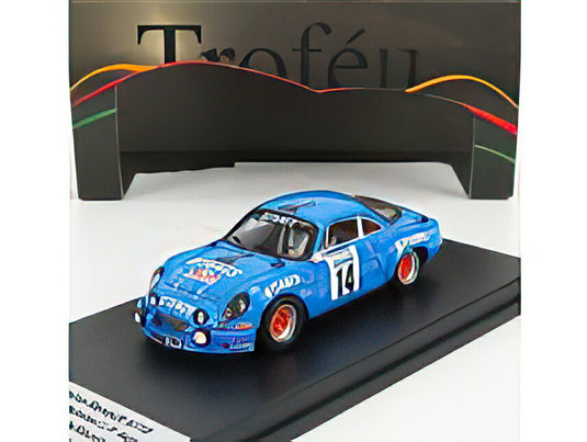 RENAULT  ALPINE A110 14 TOUR AUTO DE LA REUNION 1975 J.P.BELTOISE  J.P.AUJOULET  BLUE/Trofeu 1/43ミニカー