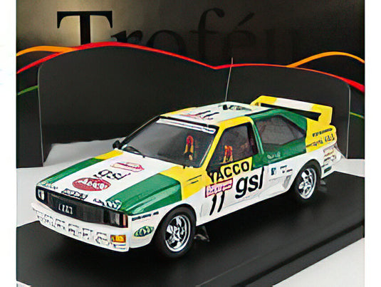 AUDI  QUATTRO N 11 RALLY 1000 PISTES 1983 J.PANCIATICI  A.TABET  WHITE GREEN YELLOW/Trofeu 1/43ミニカー