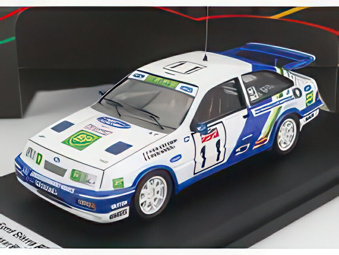 【予約】FORD ENGLAND シエラ RS コスワース (ナイトバージョン) 11号車 ラリー ツール・ド・コルス 1989 P.C.バローニ M.ルソー ホワイトブルー/ Trofeu 1/43 150台限定ミニカー