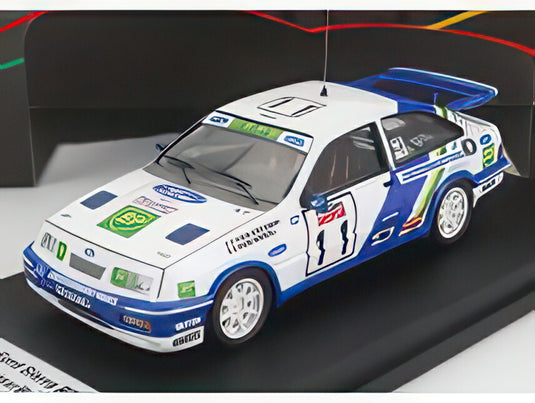 【予約】FORD ENGLAND シエラ RS コスワース (ナイトバージョン) 11号車 ラリー ツール・ド・コルス 1989 P.C.バローニ M.ルソー ホワイトブルー/ Trofeu 1/43 150台限定ミニカー