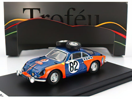 RENAULT A110 ALPINE (night version) N 82 RALLY MONTECARLO 1973 UMBERTO DE BONIS MARIA T.PELOSSA BLUE ORANGE/Trofeu 1/43ミニカー