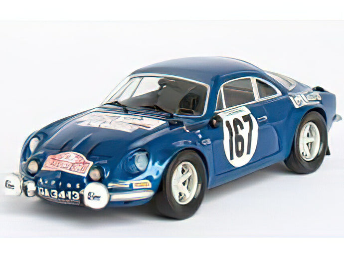 【予約】12月以降発売予定RENAULT - ALPINE A110 1600 N 167 RALLY MONTECARLO 1972 VITOR COLACO MARQUES - CHRISTIAN MELVILLE - BLUE/TROFEU 1/43ミニカー