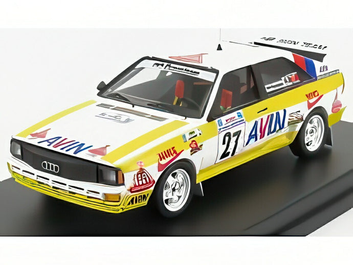 【予約】AUDI クワトロ N 27 ラリーアクロポリス 1986 ジガー S.コンスタンチノス イエローホワイト/Trofeu 1/43ミニカー 150台限定