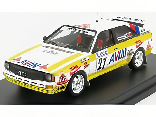 【予約】AUDI クワトロ N 27 ラリーアクロポリス 1986 ジガー S.コンスタンチノス イエローホワイト/Trofeu 1/43ミニカー 150台限定
