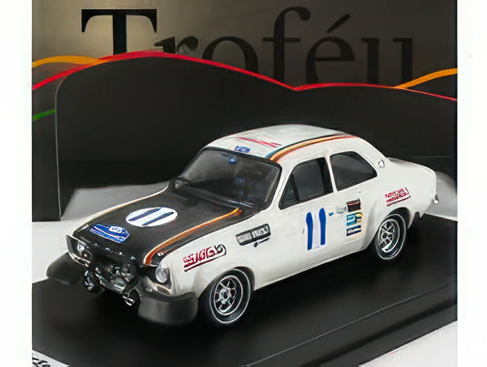 FORD ENGLAND Escort MKI (ナイトバージョン) N 11 アクロポリスラリー 1972 H.ミッコラ/H.リドン ホワイトマットブラック 150台限定/ Trofeu 1/43 ミニカー