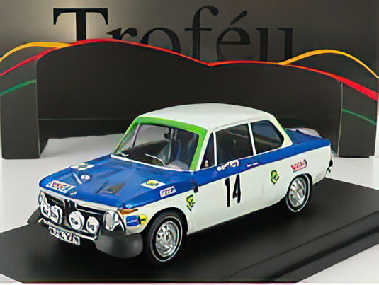 BMW  2002 Ti (night version) N 14 RALLY ACROPOLIS 1972 R.AALTONEN  J.DAVENPORT  WHITE BLUE/Trofeu 1/43ミニカー