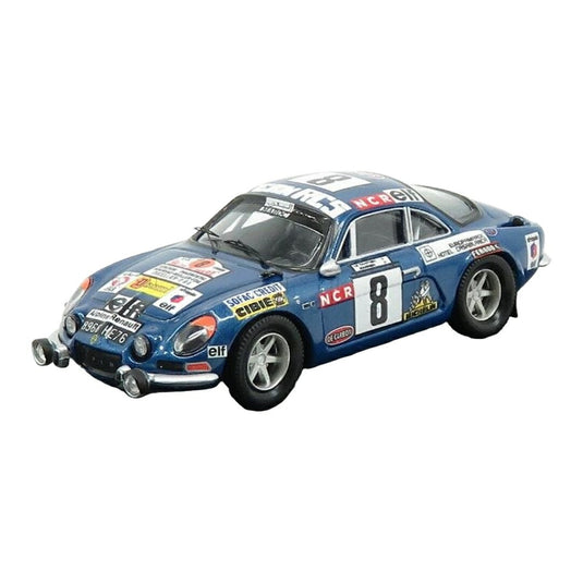 【予約】 RENAULTルノー ALPINEアルピーヌ A110 1974 No.8 RALLYラリー DU MAROC TAHITIEN G.DE WARREN BL 150台限定 / Trofeu 1/43 ミニカー