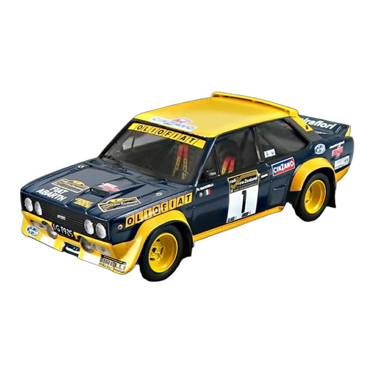 Fiatフィアット 131 Abarth Olio Fiat 1977 No.1 Winner Rally New Zealand (Front Damage) Bac 150台限定 / Trofeu 1/43 ミニカー