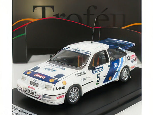 FORD ENGLAND SIERRA RS COSWORTH N 5 RALLY NEW ZEALAND 1989 J.McRAE R.ARTHUR WHITE BLUE/TROFEU 1/43ミニカー