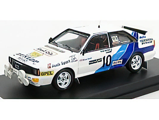 AUDI QUATTRO TEAM AUDI SPORT (night version) N 10 RALLY SWEDEN 1995 M.WILSON N.HARRIS WHITE BLUE/Trofeu 1/43ミニカー 150台限定