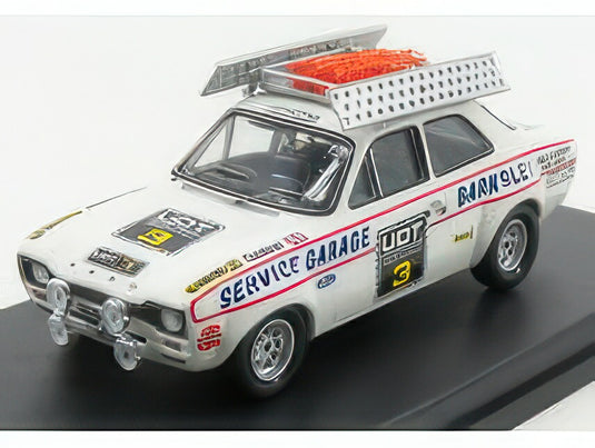 FORD ENGLAND ESCORT MKI N 3 RALLY WORLD CUP 1974 E.JACKSON R.BEAN WHITE/TROFEU 1/43ミニカー