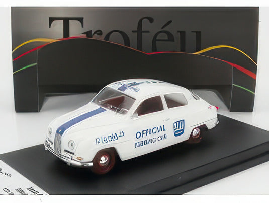 SAAB 96 OFFICIAL CAR 12h SEBRING 1961 WHITE BLUE/TROFEU 1/43ミニカー