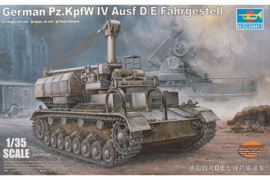 German Pz.Kpfw. IV Ausf. D/E Fahrgestell early 組み立てプラモキット模型 戦車 /Trumpeter 1/35