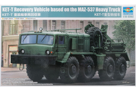 KET-T Recovery Vehicle Based on MAZ-537 Heavy Truck 組み立てプラモキット模型 ミリタリー /Trumpeter 1/35