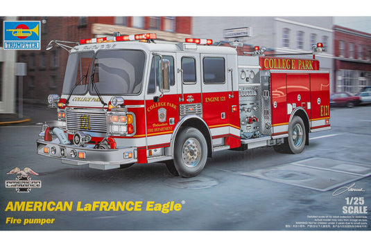 American LaFrance Eagle Fire pumper 消防車 組み立てプラモキット模型 カーモデル /Trumpeter 1/25