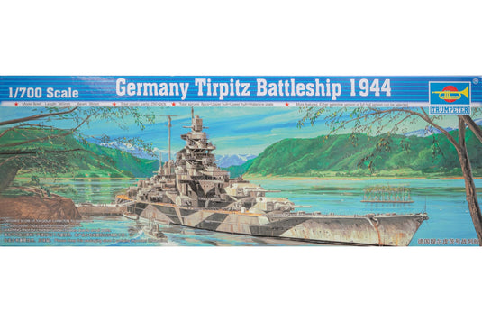 German Battleship Tirpitz 1944 ドイツ海軍戦艦ティルピッツ 組み立てプラモキット模型 艦船 /Trumpeter 1/700