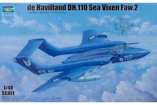 de Havilland DH.110 Sea Vixen Faw.2 シービクセン 組み立てプラモキット模型 戦闘機 /Trumpeter 1/48