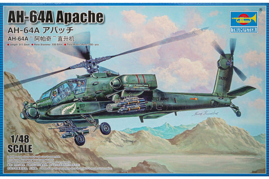 Boeing AH-64A Apache アパッチ アメリカ陸軍攻撃ヘリコプター 組み立てプラモキット模型 ヘリコプター /Trumpeter 1/48