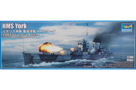 HMS York イギリス海軍 重巡洋艦 組み立てプラモキット模型 艦船 /Trumpeter 1/700
