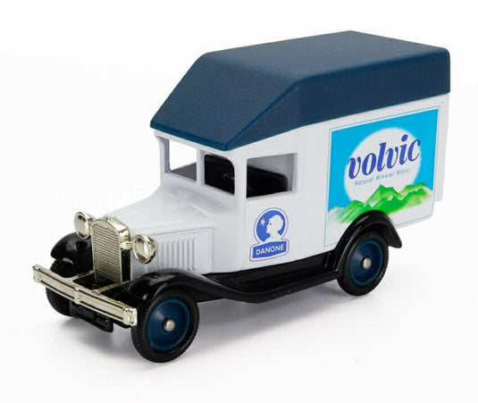 Fordフォード USA Model A Van Truck Volvicボルヴィック 1930 cm 8.2 ホワイトブラックブルー / EDICOLA 1/45 ミニカー