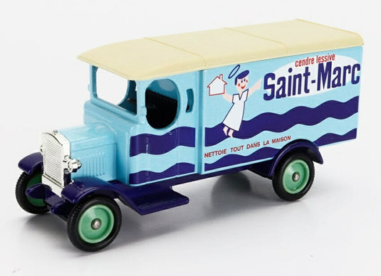 Morrisモーリス Van Truck Saint Marc 1931 cm 9.1 2トーン ブルーホワイト / EDICOLA 1/50 ミニカー