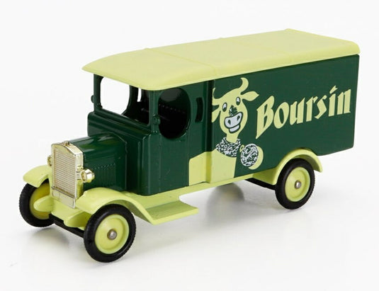 Morrisモーリス Van Truck Boursinブルサン 1931 cm 9.1 グリーンライトイエロー / EDICOLA 1/50 ミニカー