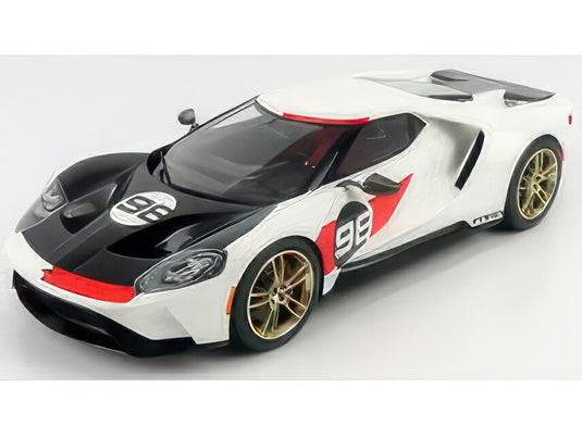 FORD USA GT HERITAGE EDITION 2021 WHITE BLACK/TRUESCALE 1/18ミニカー