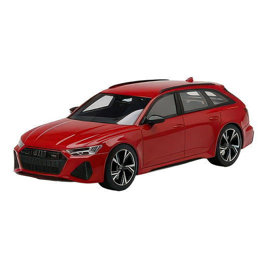 アウディ RS6 アバント カーボンブラック タンゴレッド / TrueScale 1/18 ミニカー