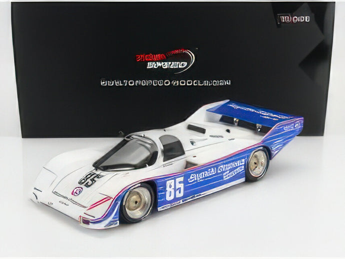 PORSCHE  962 2.8L TURBO N 85 TEAM BUD BAYSIDE DISPOSAL RACING WINNER IMSA 300km LAGUNA SECA 1987 KLAUS LUDWIG  WHITE BLUE/TRUESCALE 1/18ミニカー