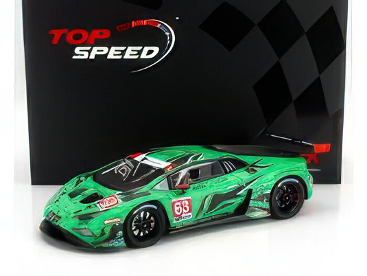 【予約】LAMBORGHINI ウラカン GT3 EVO2 アイアンリンクスチーム 63号車 2023年デイトナ24時間レース IMSA ドライバー:M.ボルトロッティ/A.カルダレッリ/R.グロージャン/J.ペッパー グリーン/TRUESCALE 1/18ミニカー