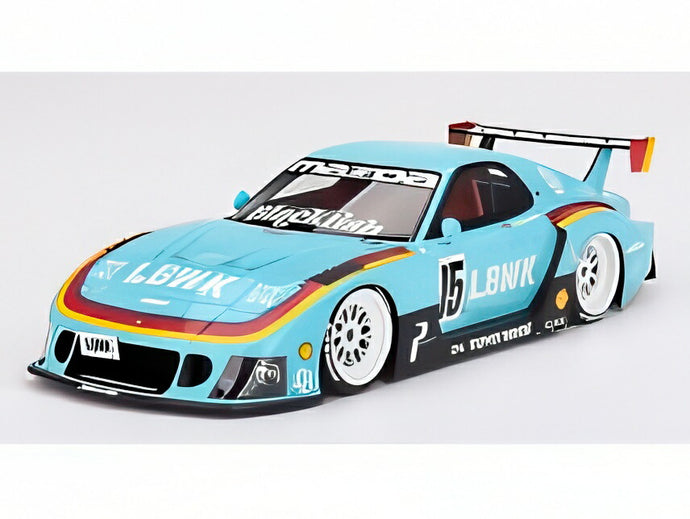 MAZDA RX-7 LB ワークス スーパーシルエット N 15 レーシングヨーロッパ 2006 ライトブルー/TrueScale 1/18ミニカー TOP SPEED