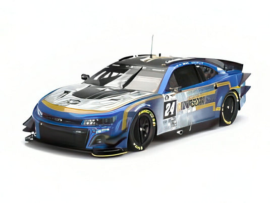 【予約】CHEVROLET カマロ ZL1 5.9L V8 ヘンドリック モータースポーツ N 24 ジェンソン バトン ジミー ジョンソン マイク ロッケンフェラー ルマン 2023 アフターレース ウェザードバージョン ブルー シルバー ゴールド/ TrueScale 1/18 TOP SPEEDミニカー