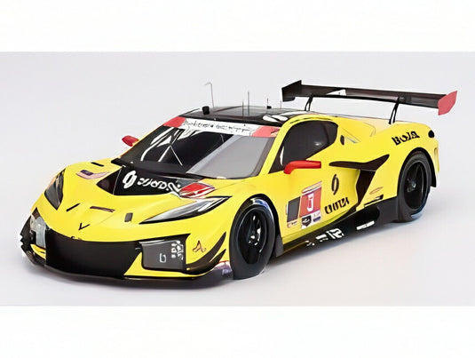 【予約】CHEVROLET コルベット Z06 5.5L V8 プラット ミラー モータースポーツ N 3 ダニエル ジュンカデラ アレクサンダー シムズ アントニオ ガルシア IMSA デイトナ 2024 イエロー ブラック/ TrueScale 1/18 TOP SPEEDミニカー