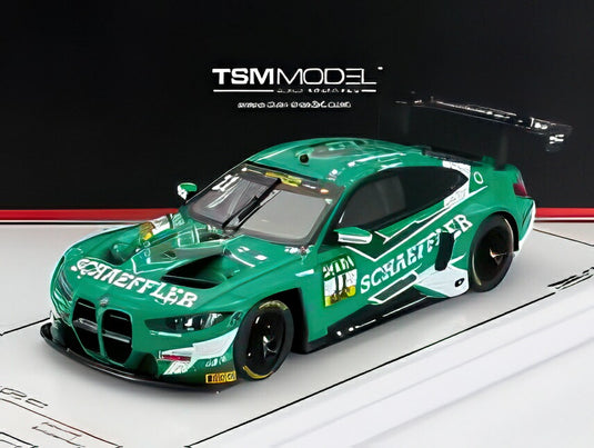 BMW 4シリーズ M4 GT3 チームシューベルト N11 DTM 2024 M.ウィットマン グリーン/ TrueScale 1/18 TOP SPEEDミニカー