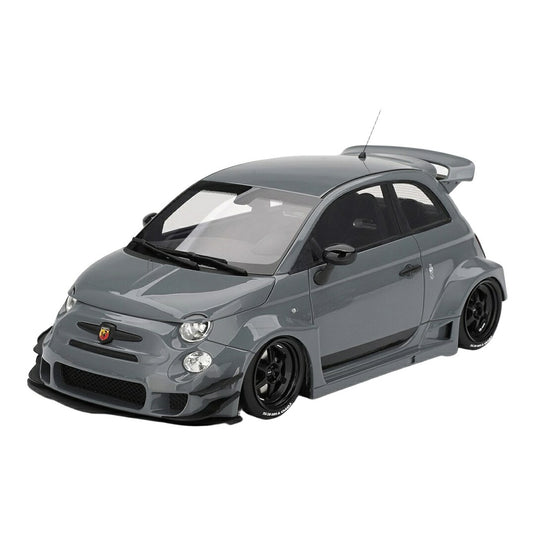 【予約】 Fiatフィアット Nuova 500 Abarthアバルト 595 LB Works 2024 グレー TOP-SPEED-SERIES / TrueScale 1/18 ミニカー