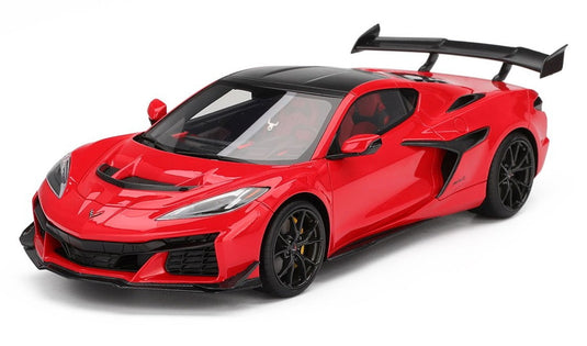 【予約】CHEVROLETシボレー コルベット ZR1 クーペ 2024 レッド TOP-SPEED-SERIES / TRUESCALE 1/18 ミニカー