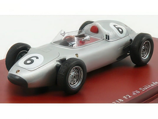 PORSCHE 718 F2 N 6 4th GRAN PRIX SOLITUDE 1960 GRAHAM HILL SILVER/TRUESCALE 1/43ミニカー