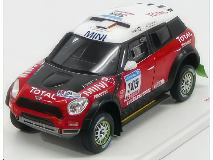 MINI COOPER COUNTRYMAN S ALL4 RACING MONSTER XRAID TEAM N 305 RALLY DAKAR 2011 G.CHICHERIT M.PERIN RED BLACK WHITE/TRUESCALE 1/43ミニカー