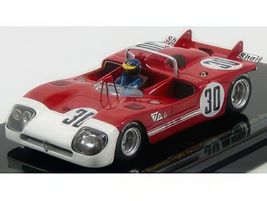 ALFA ROMEO 33.3 N 30 6h WINNER WATKINS GLEN 1972 R.PETERSON RED WHITE/TRUESCALE 1/43ミニカー