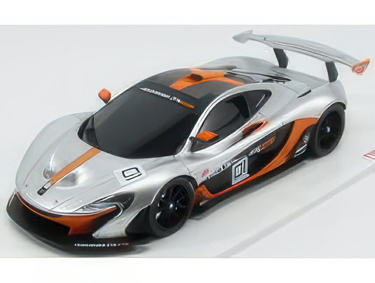 McLAREN P1 GTR N 01 PEBBLE BEACH 2014 WHITE RED/TRUESCALE 1/18ミニカー