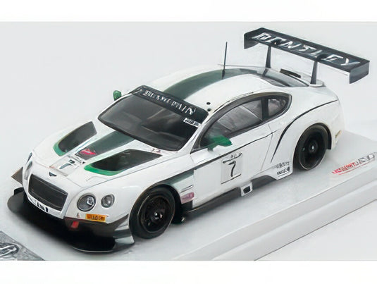 BENTLEY GT3 N 7 WINNER MSPORT BLANCPAIN GT SILVERSTONE 2014 WHITE/TRUESCALE 1/43ミニカー