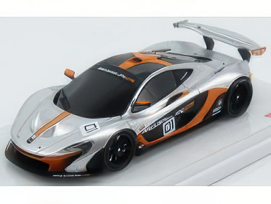 McLAREN P1 GTR N 1 PEBBLE BEACH 2014 SILVER ORANGE BLACK/TRUESCALE 1/43ミニカー