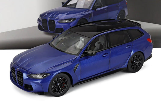 BMW M3 M-Performance G81 ツーリング ステーションワゴン 2021 ブルー 開閉機構付き / TrueScale 1/18 ミニカー