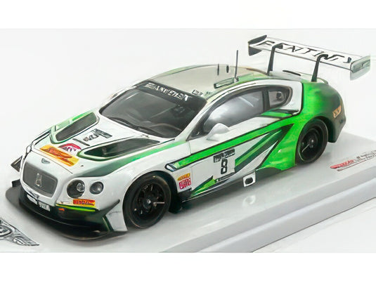 BENTLEY CONTINENTAL GT3 TEAM MSPORT N 8 WINNER 1000km PAUL RICARD 2017 V.ABRIL A.SOUCEK M.SOULET WHITE GREEN/TRUESCALE 1/43ミニカー