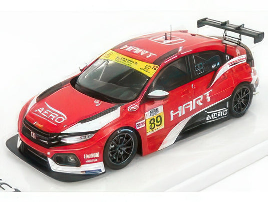 HONDA CIVIC TYPE R TCR TEAM HART N 89 DAYTONA 2019 C.GILSINGER R.EVERSLEY RED WHITE BLACK/TRUESCALE 1/43ミニカー