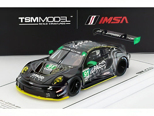 PORSCHE 911 GT3 R チームKELLY-MOSS N91 IMSA GTD PRO 24hデイトナ 2024 ブラック/ TrueScale 1/43 ミニカー