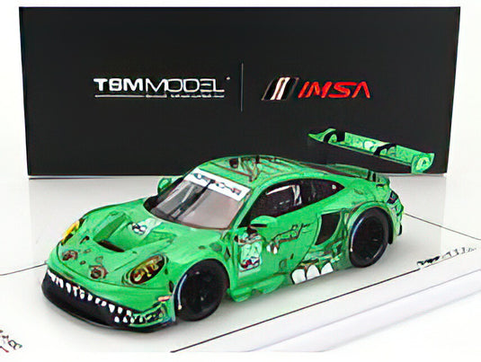 PORSCHE  911 992 GT3 R TEAM AO RACING IMS N 80 GTD CLASS 12h SEBRING 2023 PHILLIP JEFFREY HYETT  SEBASTIAN PRIALUX  GUNNAR JEANNETTE  GREEN/TrueScale 1/43ミニカー
